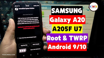 How To Root TWRP Samsung A20 (A205F U7) Android 10 and Android 9 100% Done