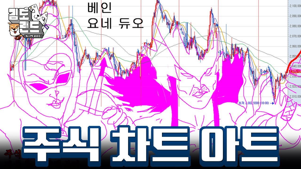 주식 차트로 그림을 그려봤습니다