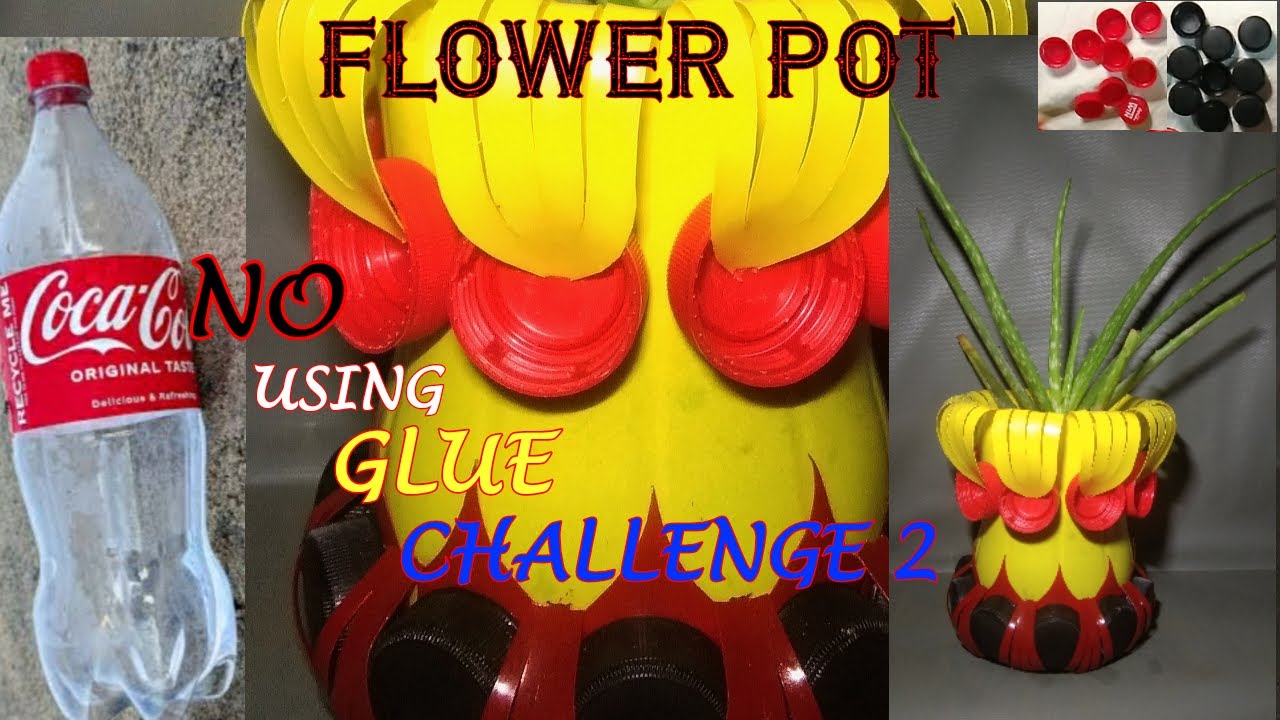 FLOWER POT(Plant for your future) WITHOUT USING GLUE CHALLENGE 2