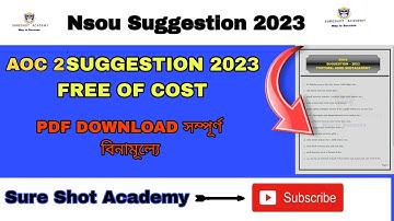 AOC 2 SUGGESTION 2023