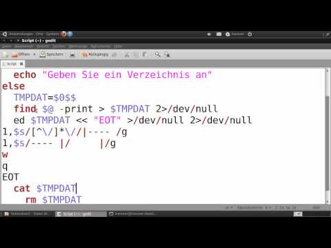Grafische Auflistung eines Dateibaums - (Shell-Programmierung-2-004)