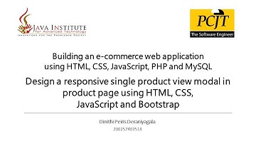 Web Project Development | Building an e-commerce web application | Task 45 | Dinithi Deraniyagala