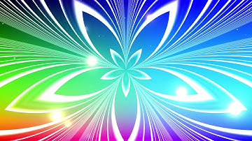 VJ Loop Colors Video Background Lines  Zoom Flowers / ReaL Time