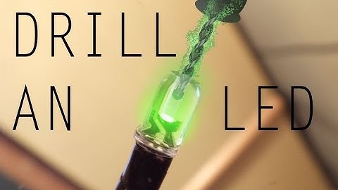 Drilling through an LED in slow motion