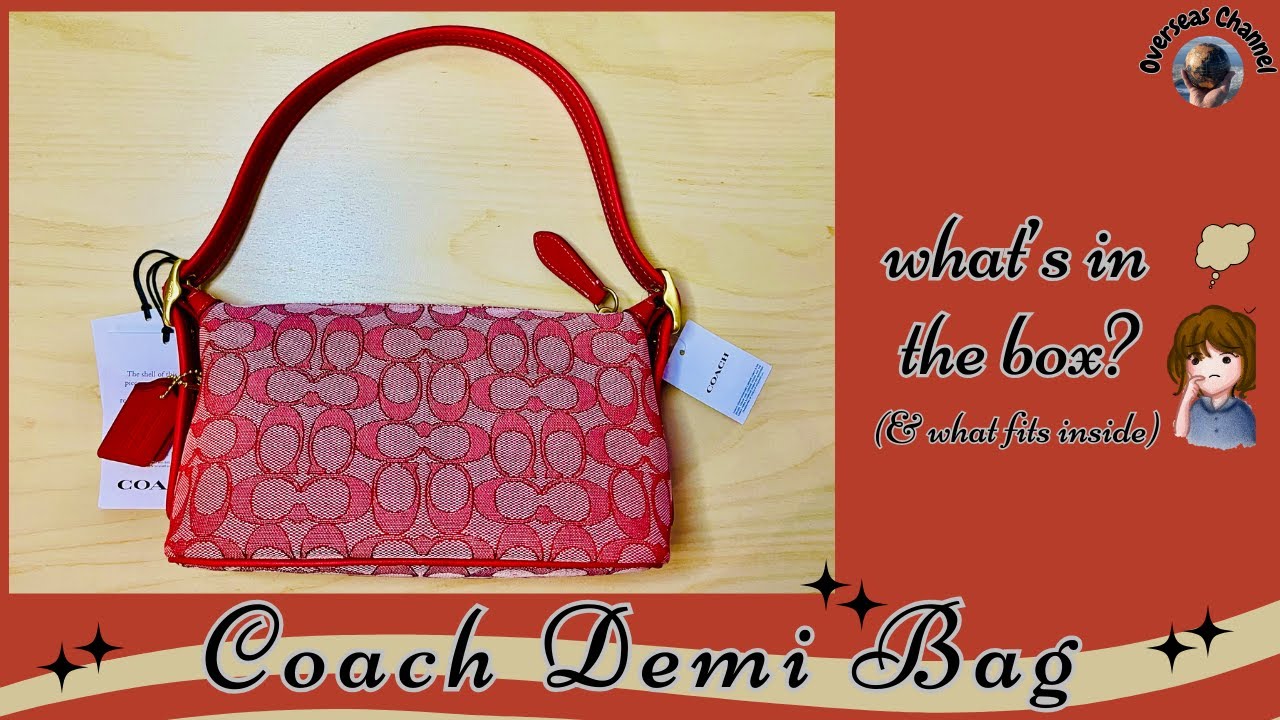 What's in the Box? - Unboxing of Coach Demi Bag & what fits inside ...