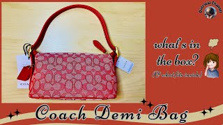 What's in the Box? - Unboxing of Coach Demi Bag & what fits inside