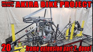 Akira Bike Project  20  frame extension done!