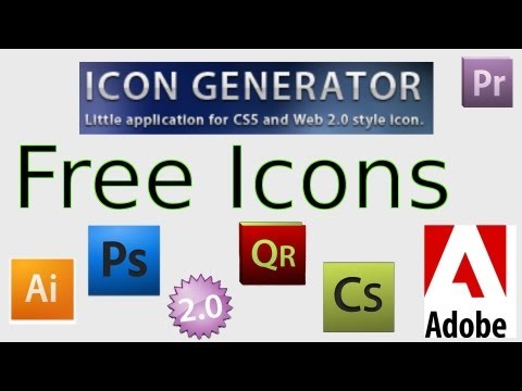 Create FREE Icons Using Adobe Icon Generator