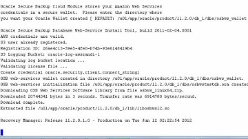 Oracle RMAN and Amazon S3 - Configuring the OSB Cloud Module