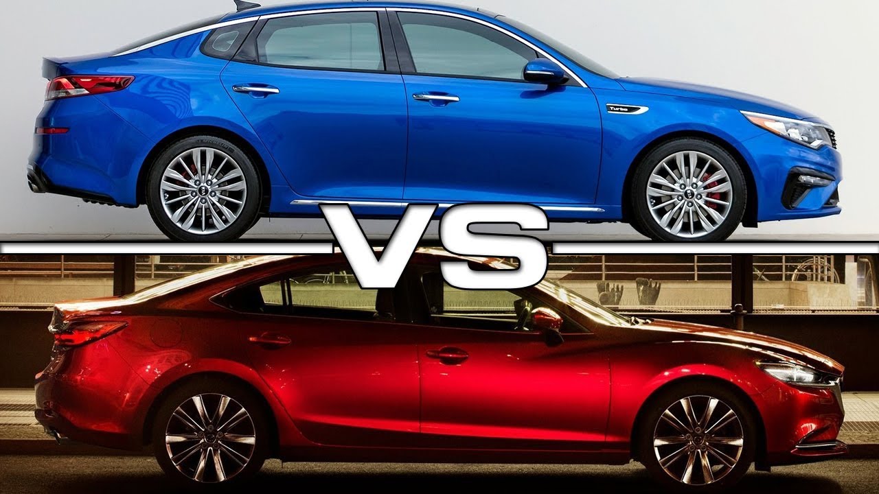 2019 Kia Optima vs 2018 Mazda6 - YouTube