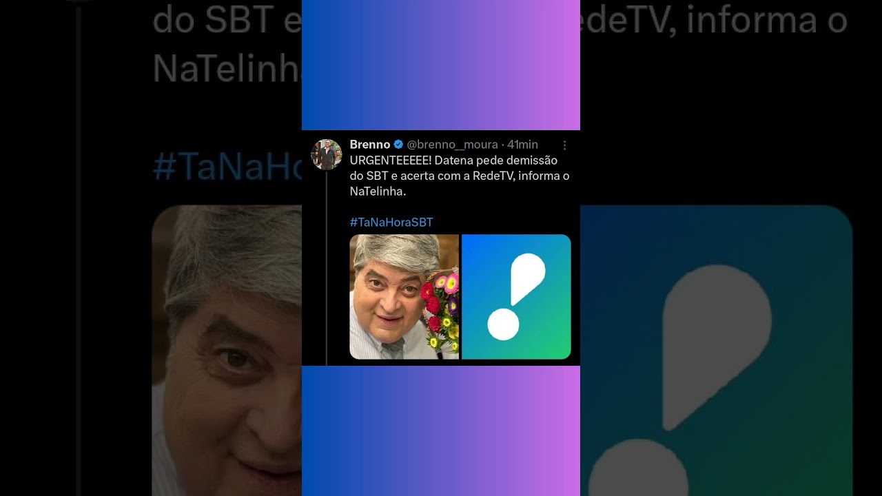 Datena pediu demissão do SBT