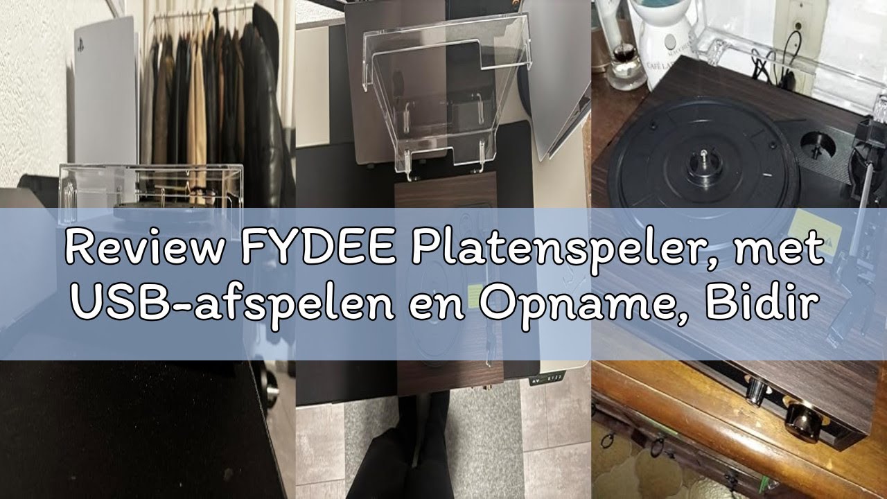 Review FYDEE Platenspeler, met USB-afspelen en Opname, Bidirectioneel ...