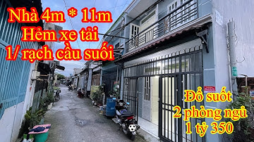 Nhà 4m * 11m đường rạch cầu suối ấp 2 vĩnh lộc B, đổ suốt 1 lầu có 2 phòng ngủ. Giá 1 tỷ 350 triệu