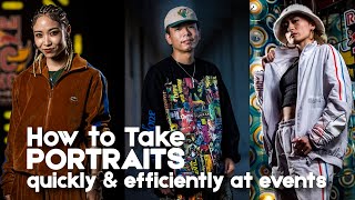 How to Take PORTRAITS Quickly and Efficiently at Events I Jason Halayko Photography