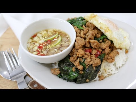 Thai Basil with Chicken ผัดกระเพราไก่ - Episode 63