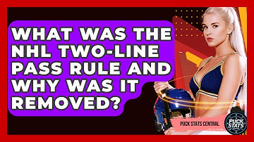 What Was The NHL Two-line Pass Rule And Why Was It Removed? - Puck Stats Central