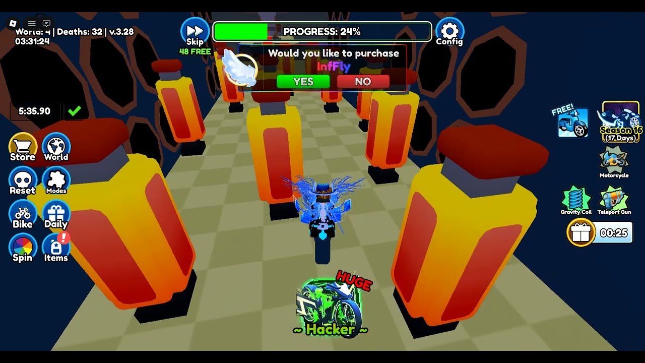 Roblox bike obby world 4