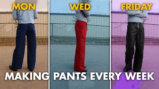 Making 1 pair of pants weekly for 1 month l The tall tailor