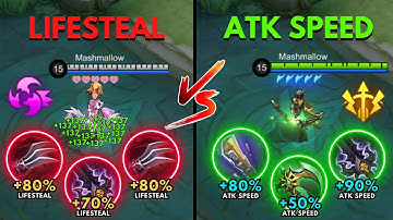 Miya Lifesteal Build vs Miya Attack Speed Build