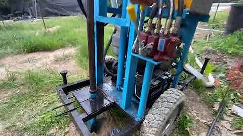 100m 200m Small Portable Hydraulic Deep water Well Drilling Rig Mini Water Drill Rig #drillingrig
