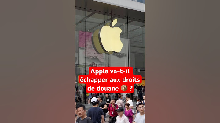 Apple va-t-il échapper aux droits de douane 📦 ? #apple #donaldtrump #trump #iphone #douane