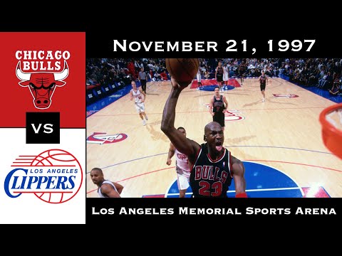 Full Game: A 49-Point Force of Will | Bulls vs Clippers Double OT (November 21, 1997)