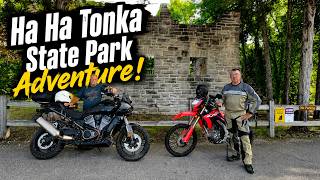 Epic Ozarks Dual Sport Adventure Ha Ha Tonka State Park Honda CRF300L Harley Pan America