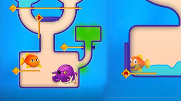 Perfect Level #10 - Save The Fish  - Pull the Pin Gameplay All Levels Walkthrough Games Android Ios