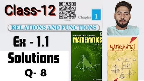 Class 12 Math Ex 1.1 Q-8 | Relation & Function| Ex 1.1 Class 12 Math | New NCERT|@YellowMaths