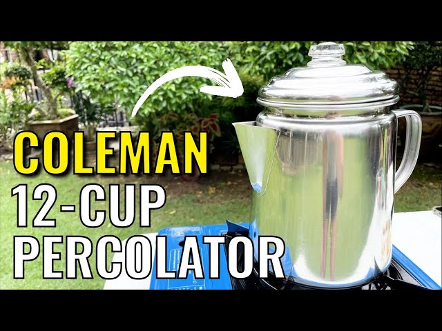 Coleman 12-Cup Stainless Steel Percolator Review - Brewing
