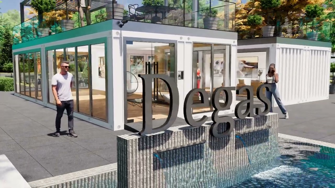 Modern Art Gallery Design Using Shipping Containers