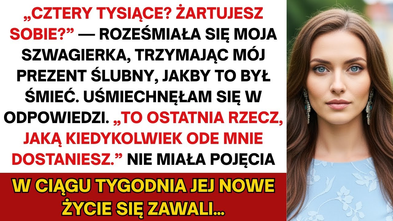 Po tym, jak moja szwagierka wyśmiała mój prezent ślubny, jej małżeńskie życie szybko się pogorszyło…