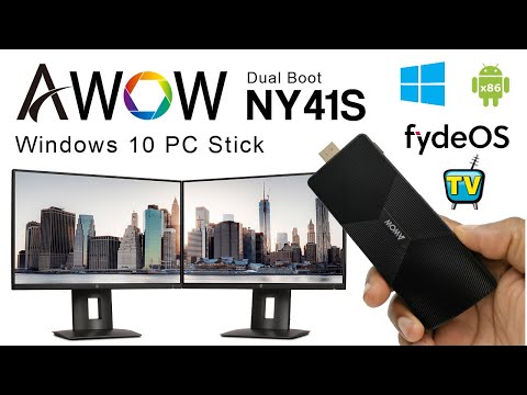 AWOW NY41S Windows 10 PC Stick - Dual Boot Android X86 / FydeOS