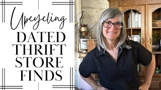 How to Turn Dated Thrift Store finds into Beautiful Home decor \/ Trash to Treasure