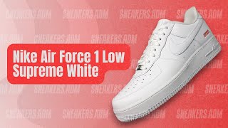 Nike Air Force 1 Low Supreme White - CU9225-100 - @sneakersadm - #nike #airforce1 #nikeairforce #af1