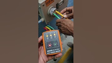 Phase sequence checker/indicator| #electrical #engineering #phase #sequence #motor #electricianstuff