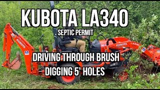 Kubota LA340 - Digging holes and stress testing offroad capability by Will Magner 3,656 views 1 year ago 6 minutes, 37 seconds