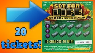CAN I BE SET FOR LIFE WITH THESE SCRATCH OFF TICKETS ?