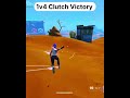 1v4 Clutch Victory #fortnite #fortnitelive #fortniteclips #viral #gaming