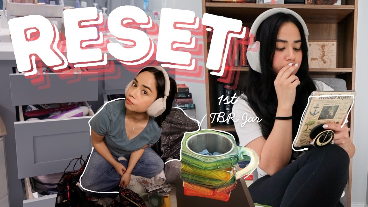 Monthly Reset 🫧 | My 1st TBR jar 🍯 | Bookish reading vlog