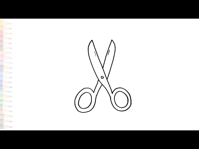 How to Draw Scissors - Easy Drawing Art