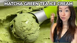 Matcha Green Tea Ice Cream Recipe 3 Ingredients No Churn !! 绿茶雪糕 | Redmond Mixer | Rack of Lam