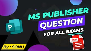 MS publisher questions and answers Microsoft office MCQ PDF for interview and competitive exam