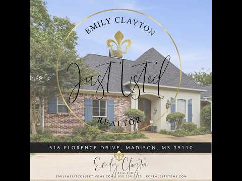 516 Florence Drive, Madison, MS home video tour