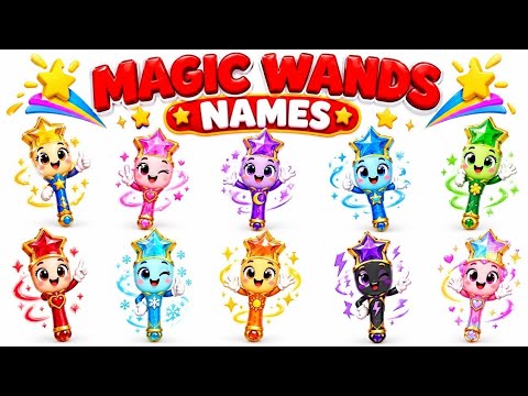 Magic Wands Names 🪄✨ | 10 Magic Wand Names in English & Hindi | Magical Wands for Kids