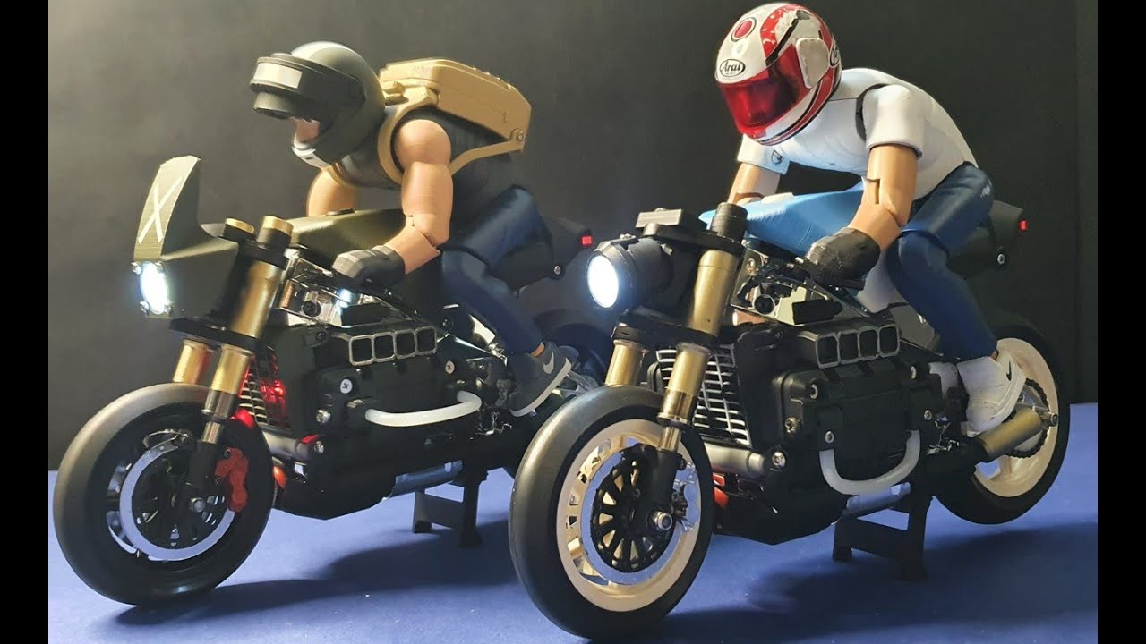 KYOSHO 1/8 RC BIKE NSR500 CONVERSION Ver03_EP49 - YouTube