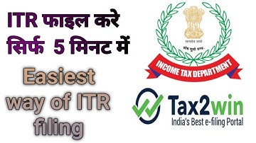 How to File Income Tax Return for FREE & EASY  || AY 2021-22 | How to File ITR with Tax2win