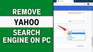 how to remove yahoo search from chrome on any windows pc (easy)