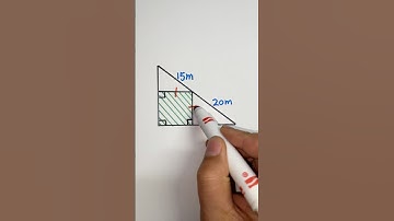 Try to solve area of this shadow #geometry