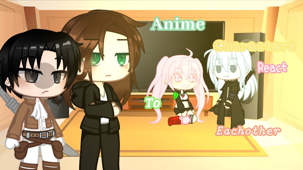 Random Anime Characters react to each other (2/6) | AOT (+Marinette)